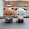 Cute Bubu Dudu Car Ornaments Panda Bear Blind Bag Figure Toy Anime Accessories Kawaii Bear Doll Home Decor Christmas Gift