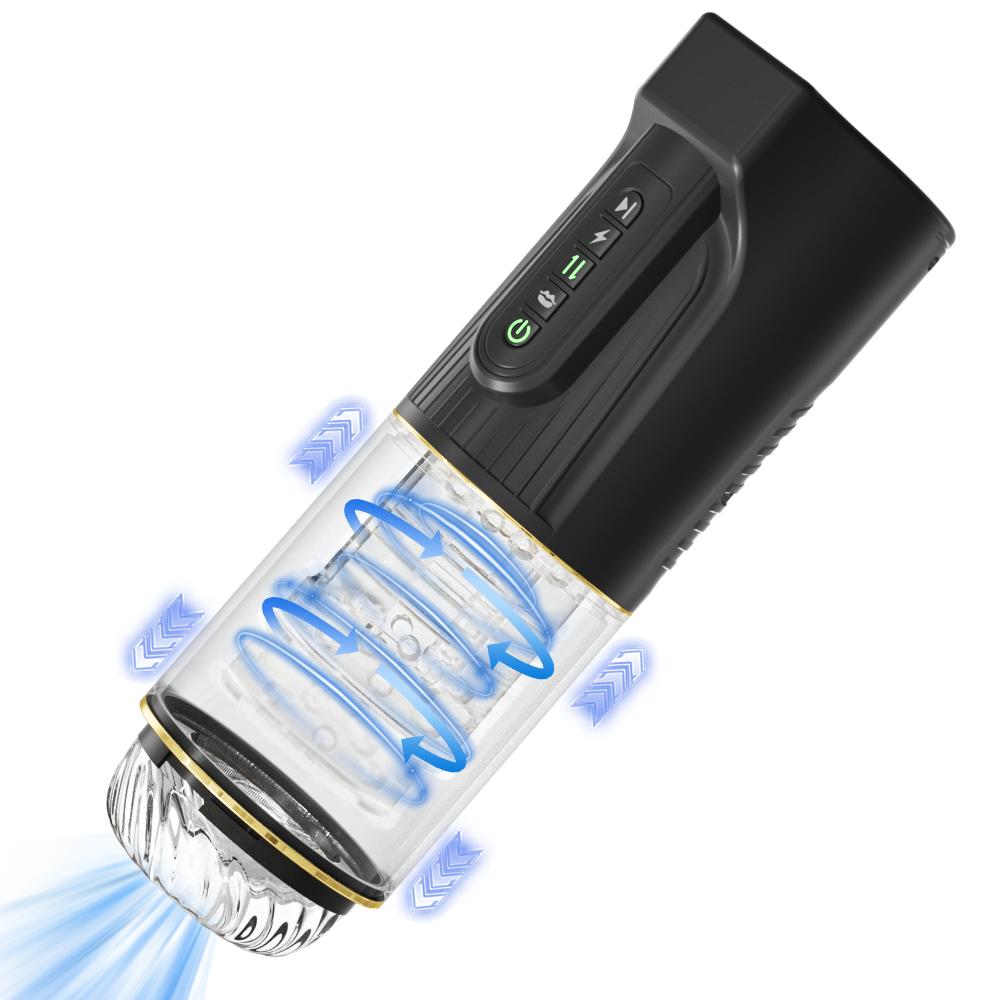 Automatic Thrust Sucking Male Masturbator Vaginal Suction Telescopic Vibrator Sex Toy For Men Masturbation Cup Blowjob Machine