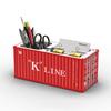 1/20 Scale Simulated Shipping Cargo Container Model Pen Holder Detachable Plastic Storage Box Desktop Organizer Household Supply