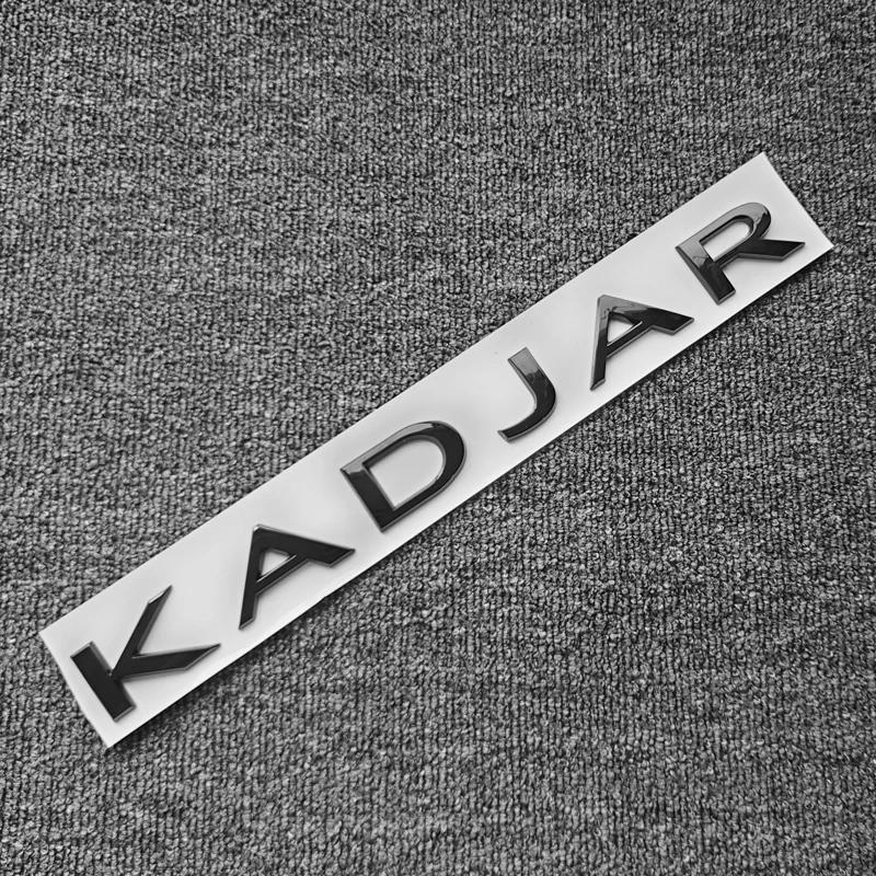 KADJAR Letter Word Badge Sticker Rear Trunk Hood Grille Logo Emblem Decal Car Accessories чёрный