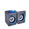 Compact Wired Desktop Speakers with Mini Subwoofer for Laptop and Musical Instruments
