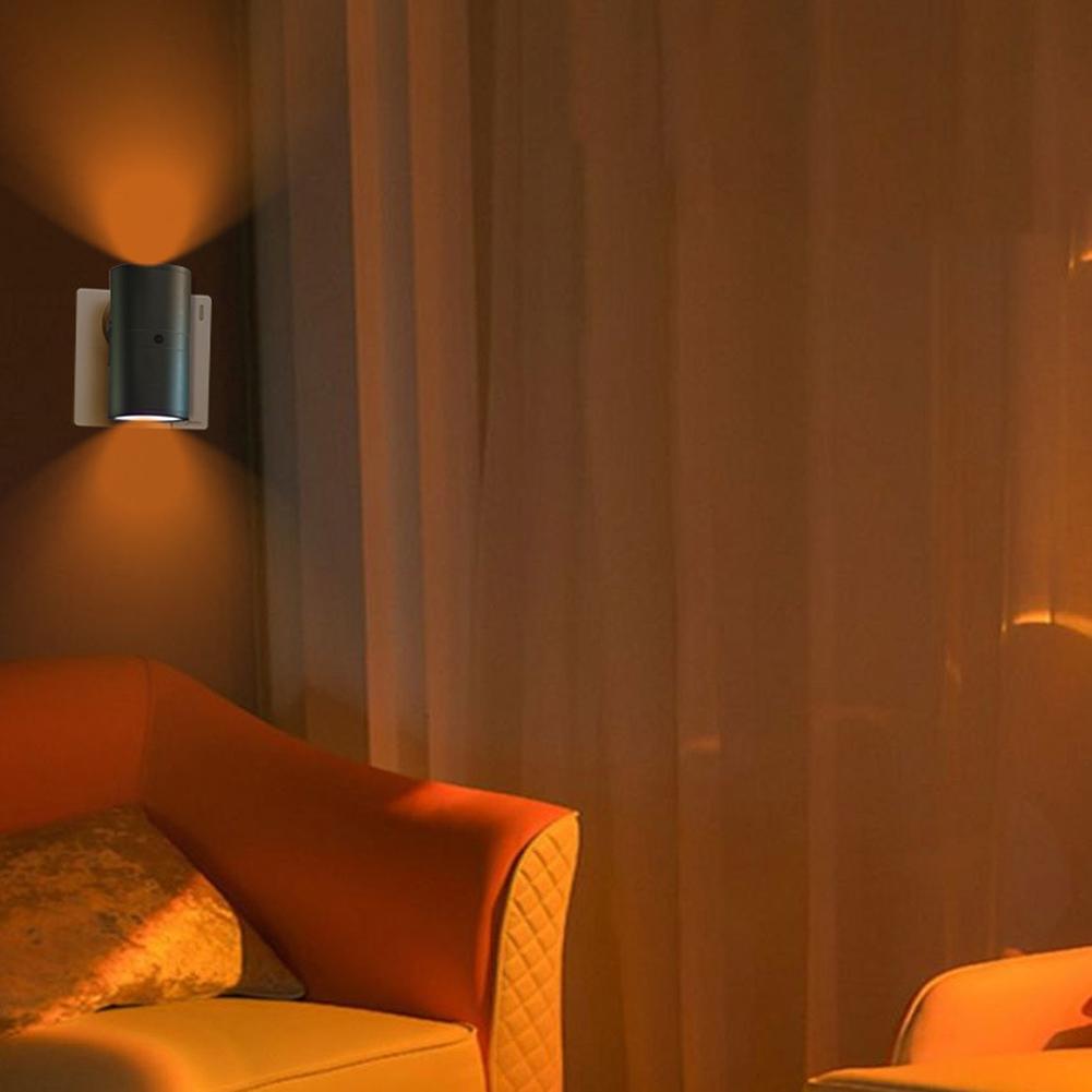 Portable Socket LED Night Light 0-100LM Dimming Wall Lamp RGB/3 Color Dimmable EU Plug Socket Wall Lamp Room Corridor Home Decor