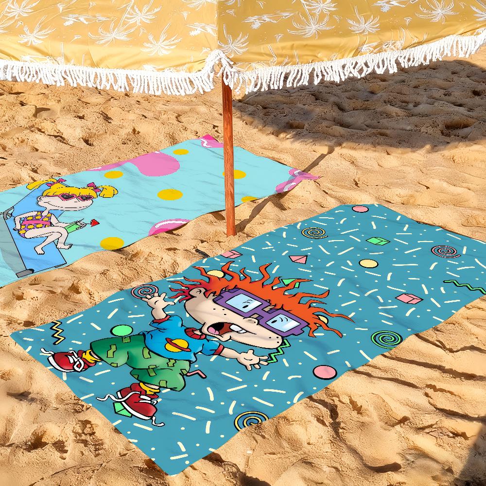 Cartoon R-Rugrats Towel Quick Drying Beach Towels Are Suitable For Swimming Pools Camping Yoga And The Gym