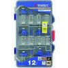 Router Bits - TIVOLY - X12 - Carbide Blade - 6mm Shank - 12-Piece Set