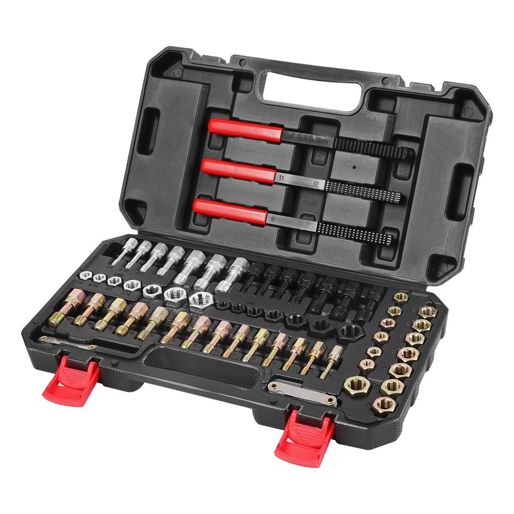 61PCS Thread Chaser Set UNC UNF Metric Thread Restorer Tool Rethreading