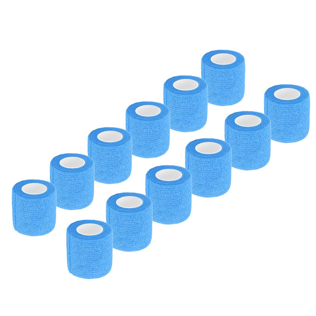 12 Pack 4.5M Animal Elastic Bandage Self Adhesive Cow Hoof Repairing Bandage Non Woven Polyester Waterproof for