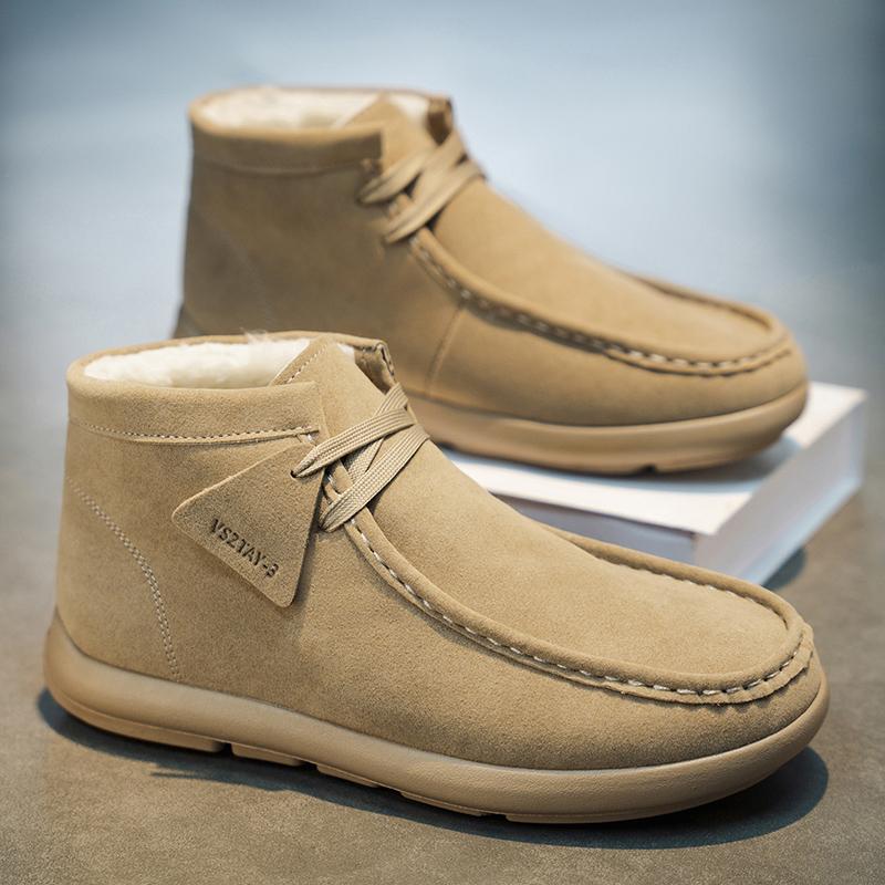 Winter Snow Boots Non Slip Running Sneakers Casual Shoes Waterproof Zapatos HombreHigh Top for Travel Climbing Walking Shoes 39 верблюд 3790₽