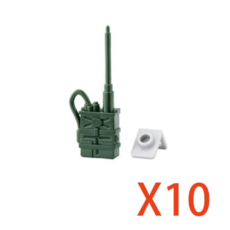 Military Building Accessories Mini Brick Camouflage   Hat Tactical Helmet Peaked Cap Backpack Radio Toy Gift DIY K040