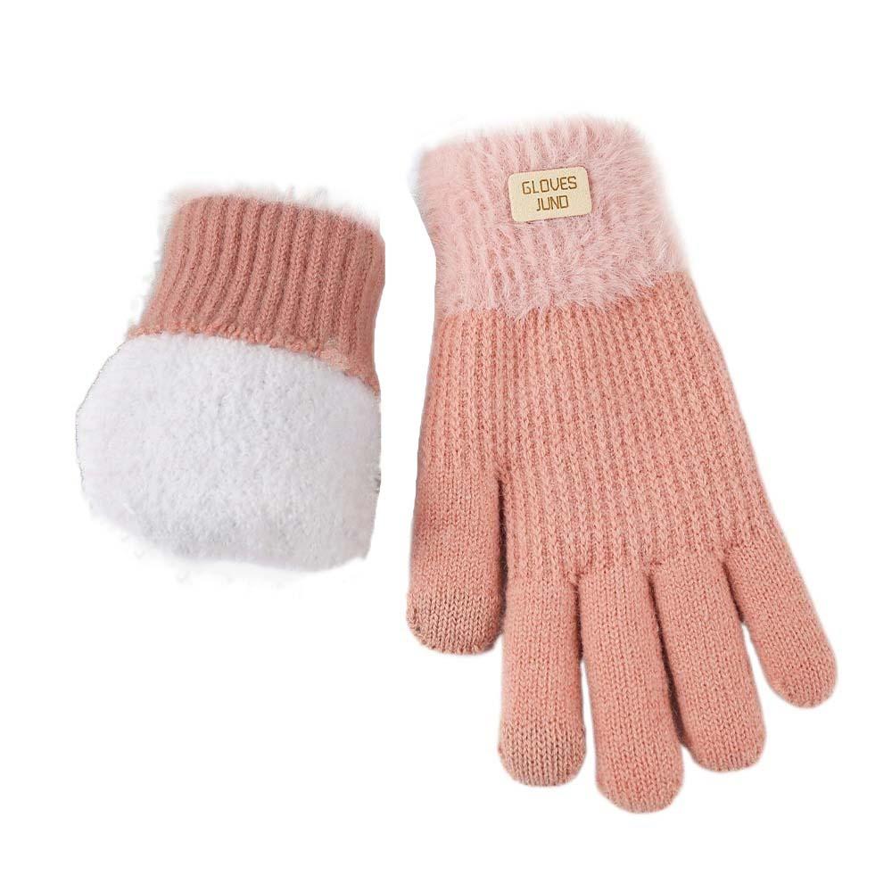 Windproof Knitted Gloves  Anti-cold Mittens Cute Winter Gloves  Outdoor