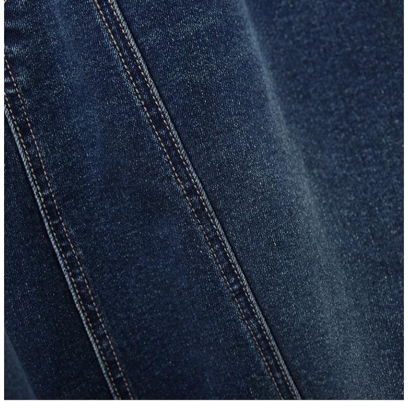 Dimanaf 2025 Plus Size Summer Elastic Denim Skirts Women Fashion Loose A-Line Skirt High Waist Vintage