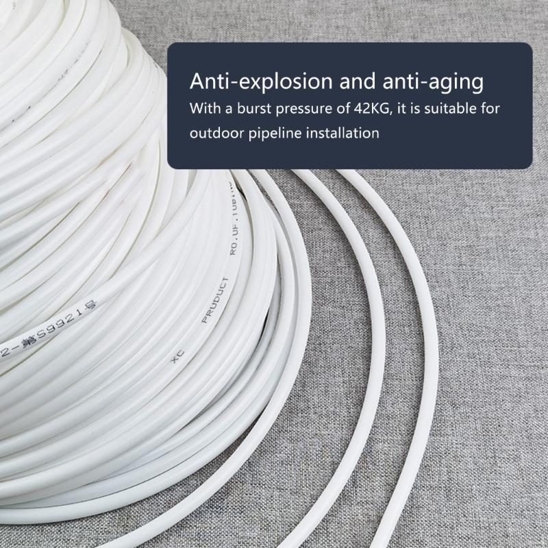 3/8Inch PE Tube for Liquid Delivery System 50M Strong Flexible Construction Safe for Home Drinking Liquid Delivery