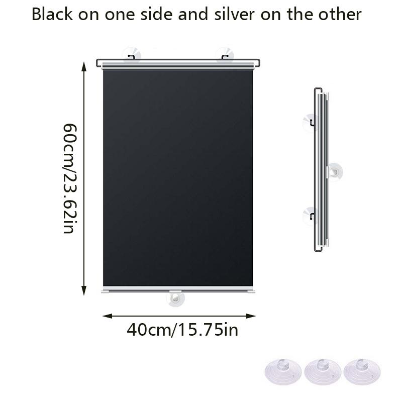1PC Sunscreen Home Shading Roller Blinds Shade Sunshade Car Shading Curtains Easy To Install Multiple sizes