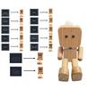 T-Shaped Head Robot Air Vent Diffuser: Wooden Leg-Shaking Car Air Freshener Ornament
