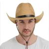 Wide Brim Western Cowboy Hat UV Protection Straw Cap Fashion Beach Cap  Outdoor