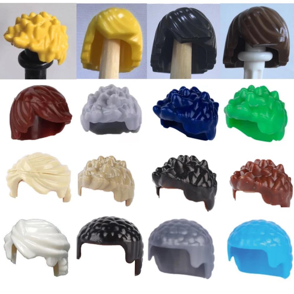 City Building Blocks Body Character Clothing Accessories Helmet Hat Colorful Hair Hairstyle Mini Brick Compatible Toy Gift X040
