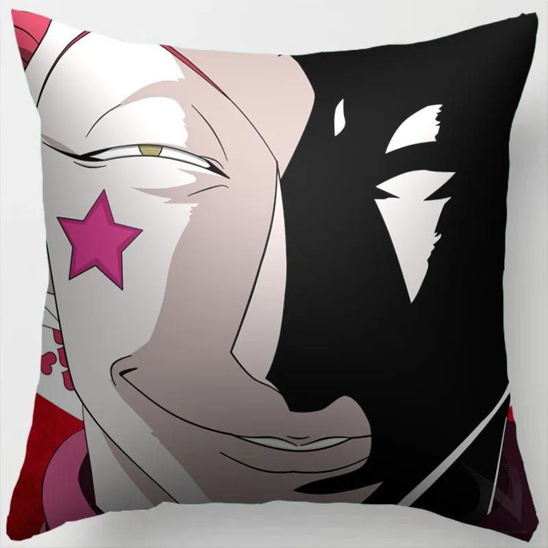 45CM Anime HUNTER Hisoka Kurapika Killua Zoldyck Druck Kissenbezug Wohnzimmer Zuhause Sofa Auto Dekoration Kissenbezug Kissenbezug