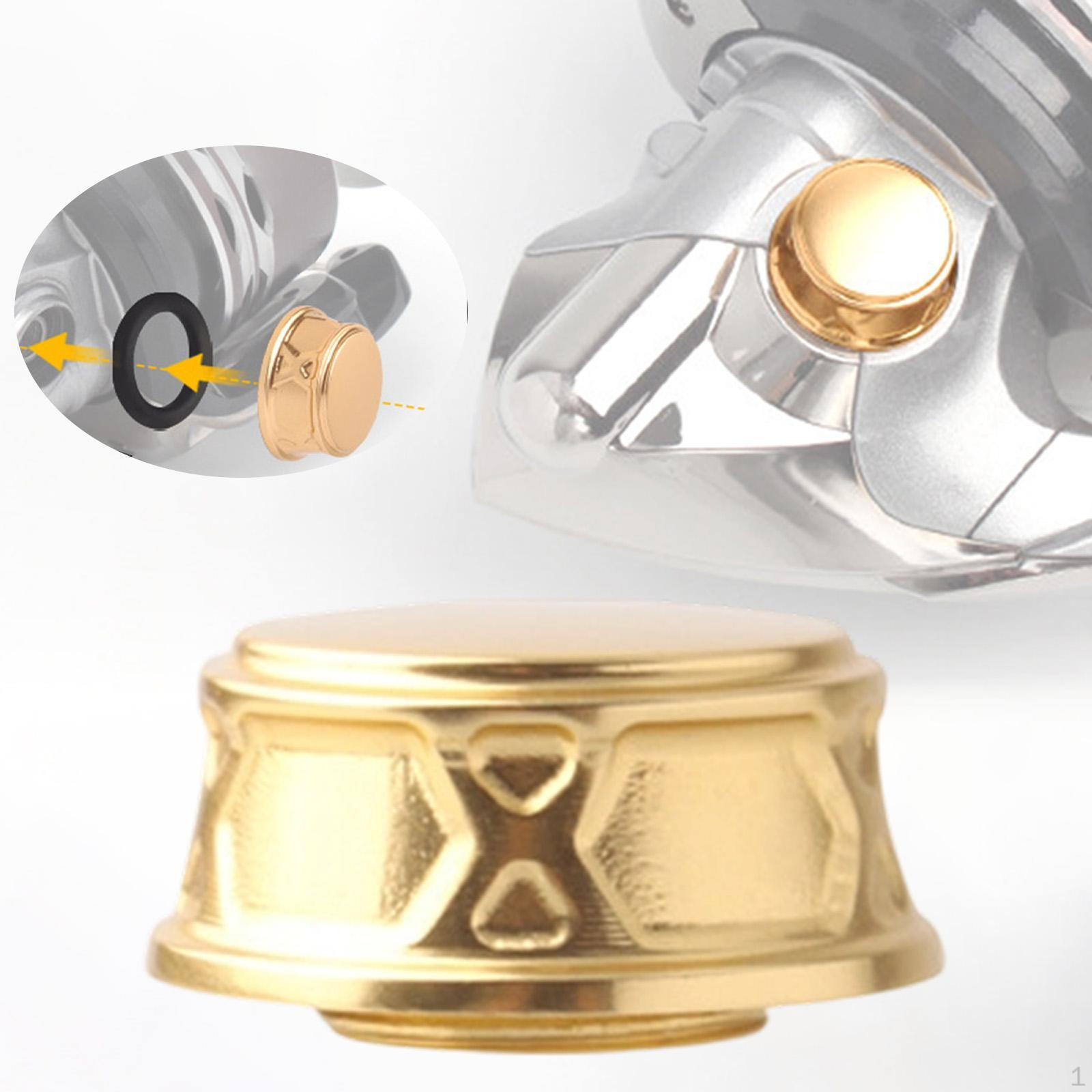 Рукоятка для рыбалки, гайка-заглушка для катушки, замена аксессуара gold