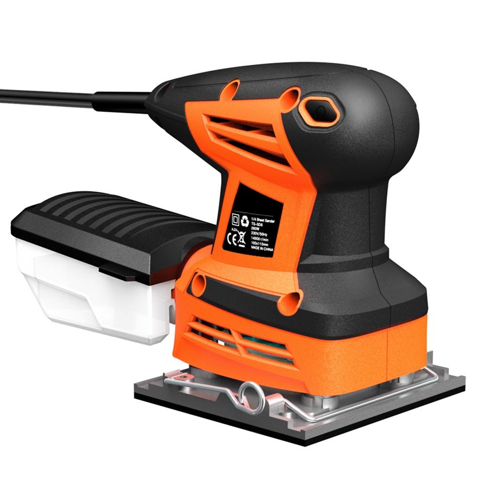 260W Square Random Orbital Electric Sander Machine with 20Pcs Sandpapers Strong Dust Collection Polisher Power Tool
