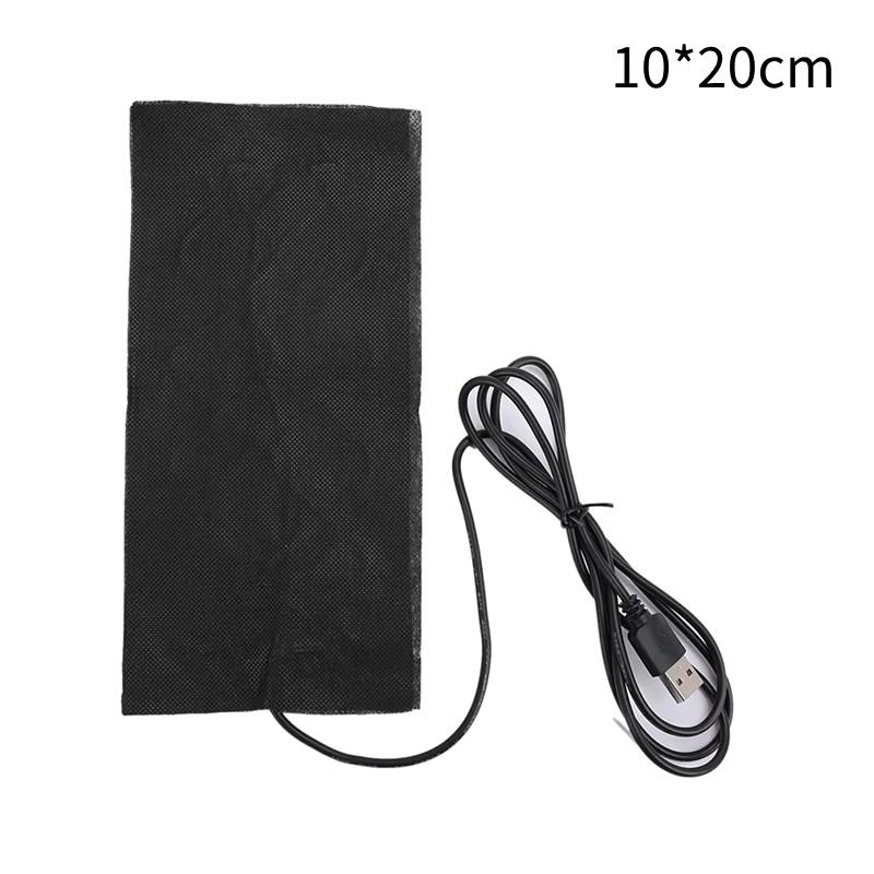 

1pc USB 5V Electric Heating Pad DIY Thermal Clothing Outdoor Heated Jacket Vest Coat 10*20cm