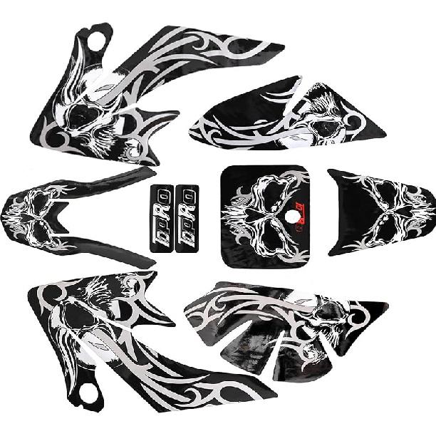 Complete Graphics Decals Stickers Kit for CRF50 XR50 CRF 50 XR 50 Plastics Fairing SDG SSR 107 110 125CC Thumpstar Atomik Dirt Pit Bikes Motorcycle