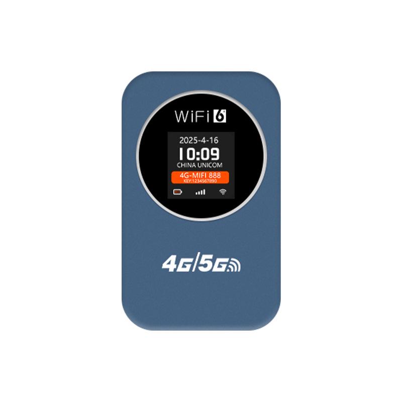 ZAPO 4G/5G Portable WiFi Router with Time Display and SIM Card Slot for Cars.