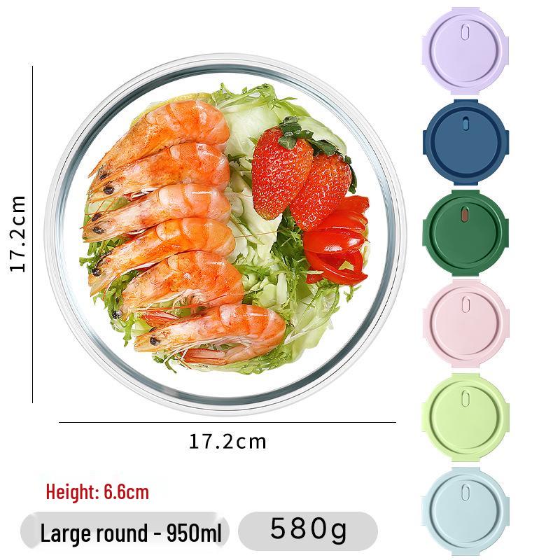 Microwave-Safe Glass Lunch Bento Box for Fresh Storage