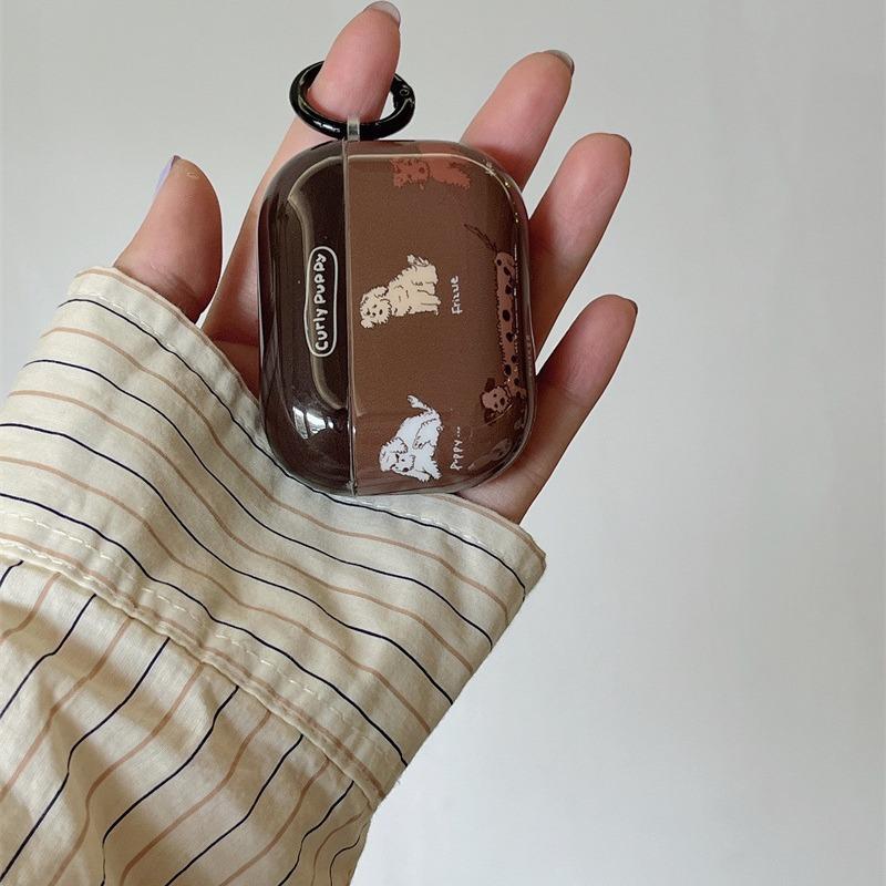 Cartoon brown puppy for AirPods protective case 1 Japanese and Korean Apple wireless Bluetooth 1st generation Pro1 earphone cover