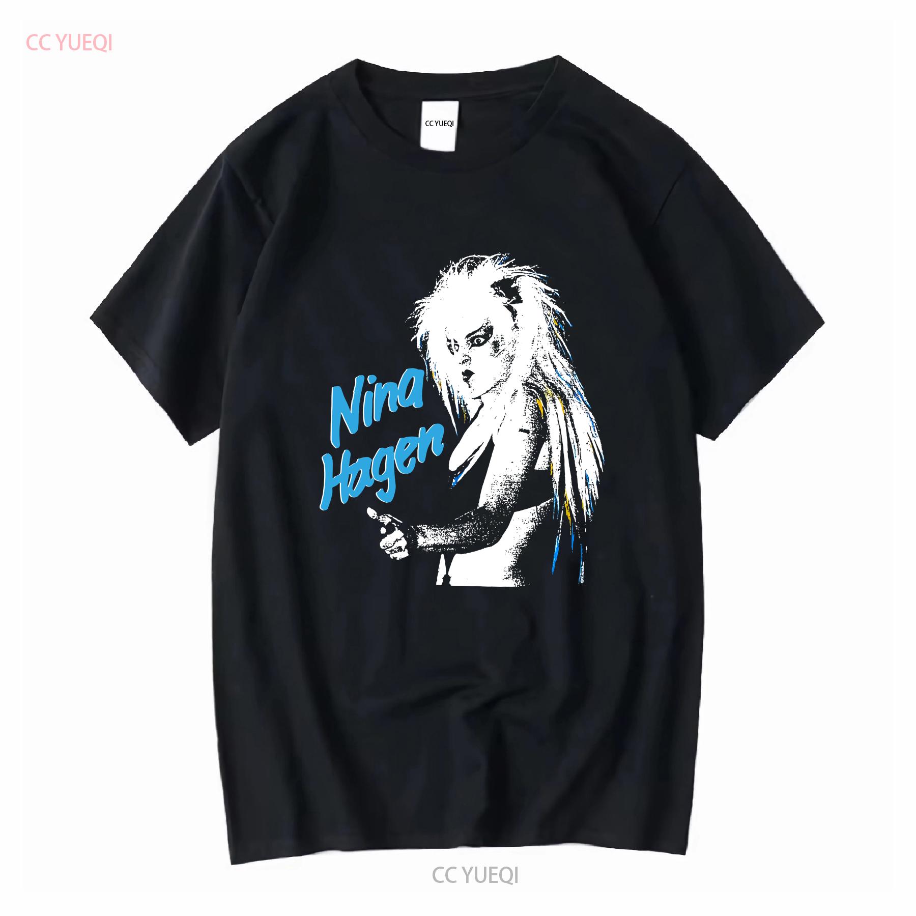 

Super Rare Vintage 80s NinaHagen T Shirt No mv2575 vintage Washed graphic Comfortable Casual homme Stretched Breathable 3XL