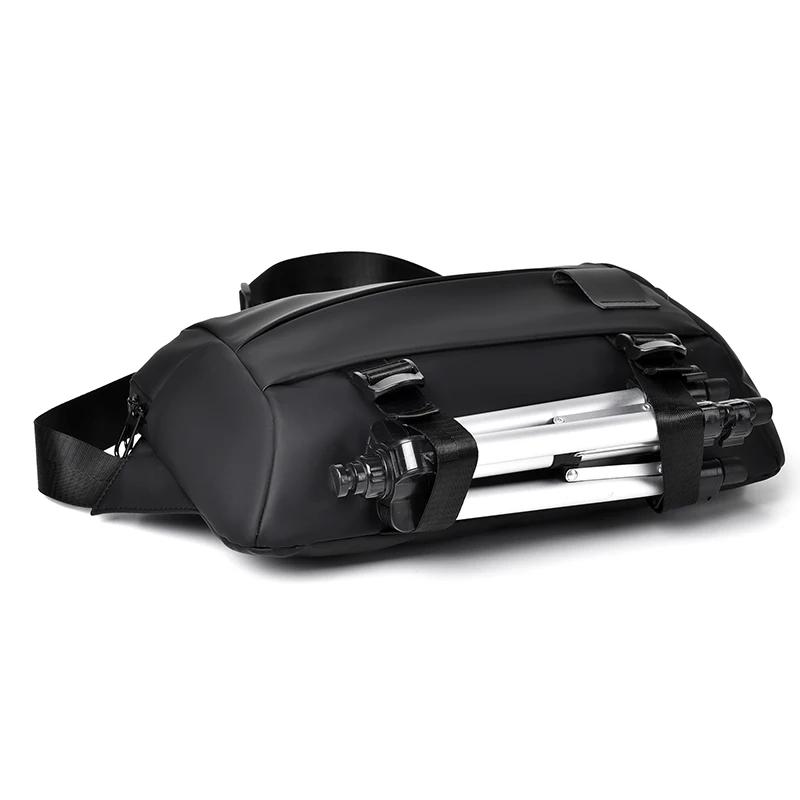 High Quality Trend Men'S Cross Body Bag Ipad Zip Waterproof Fashion Designer Chest Bag Daily Sport Cycling Sling Shoulder Bag