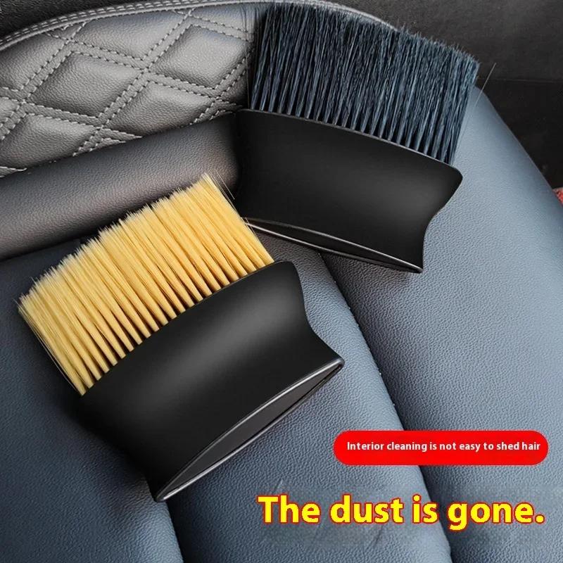 Car interior cleaning dust brush Air outlet central control air conditioning window slot dust removal details Soft brush