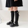 Y2k New Year Knee Socks Princess Christmas Middle Tube Socks Sweet Children's Bow Stockings  Girls