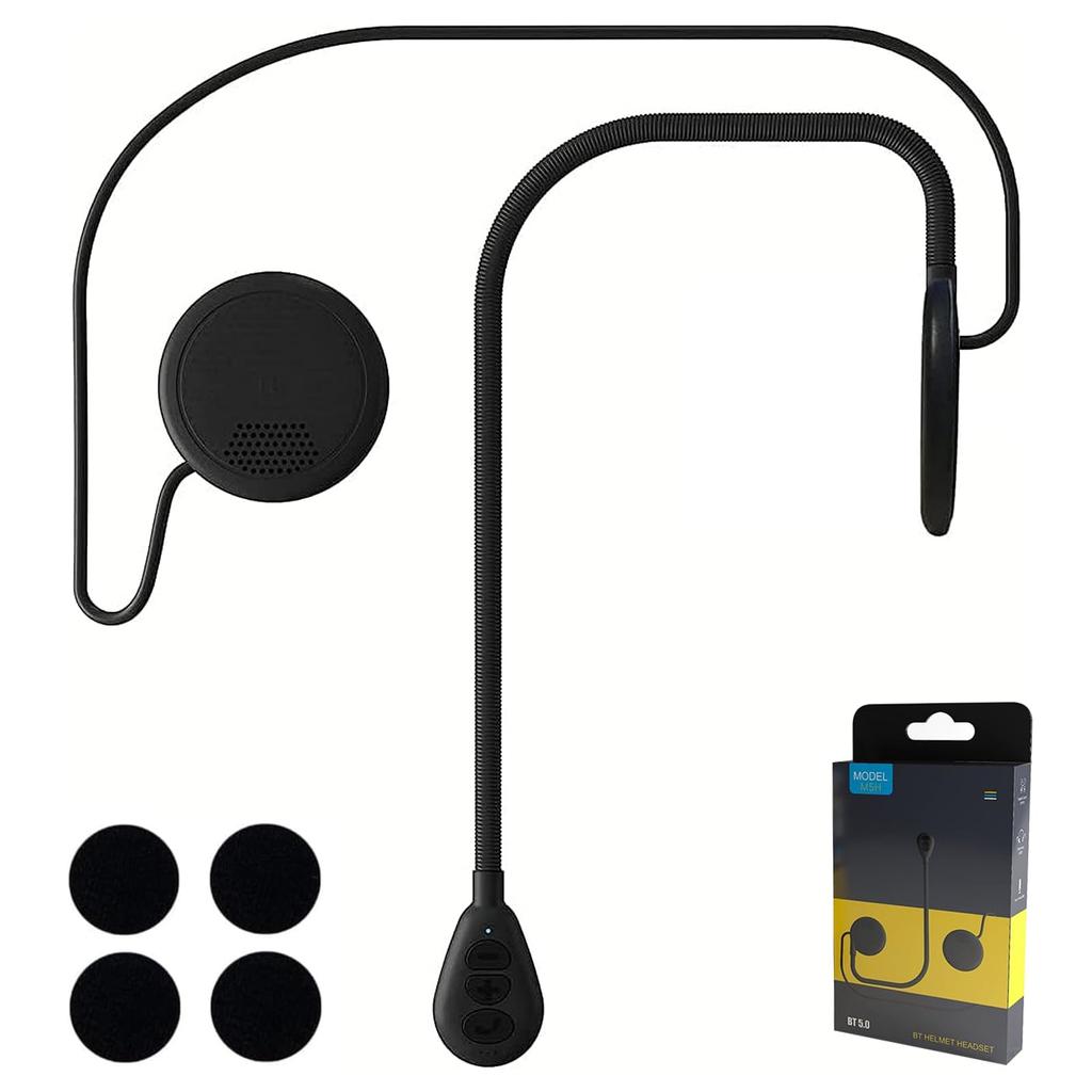Motorcycle Earphones, Ultra Thin, Bluetooth 5.0, Helmet Headset, Automatic Reception, IP65 Waterproof, Motorbike, Speakers,