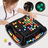 Ball Elimination Board Game with 80/120 Colorful Beads Color Recognition Focus Logic Training Multi-Player Strategy Game Educational Beads Toy