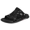 Fashion Non-Slip Men Beach Sandals Fashion Brand Casual Male Shoes Comfy Leather Simple Male Slippers Retro Style Mens Summer Half Shoes