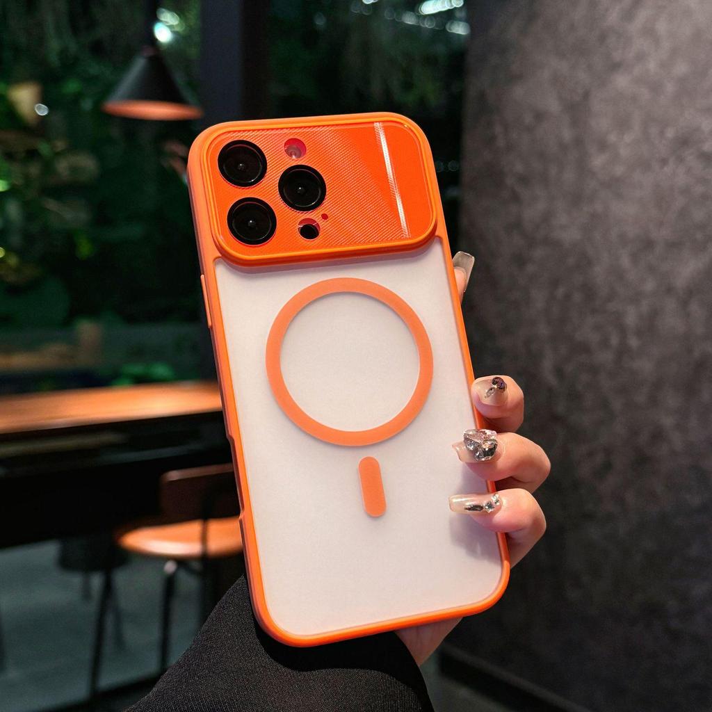 Drop-proof Magnetic Phone Case with Lens Film for Apple iPhone 16/17 Promax