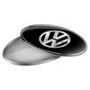 Hub Caps Car Oval Badge Body Door Trunk Sticker Decor Auto Accessories For Volkswagen VW Golf Polo Tiguan TSI TDI Touran Passat QK1