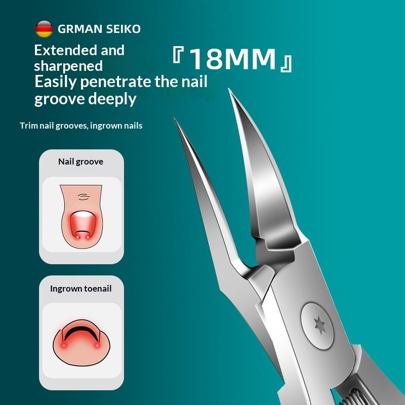 1/2/3Pcs Stainless Steel Toenail Clippers Set With Ergonomic Handle,Includes Wide Mouth Angled Scissors,Nail File Cuticle Tool