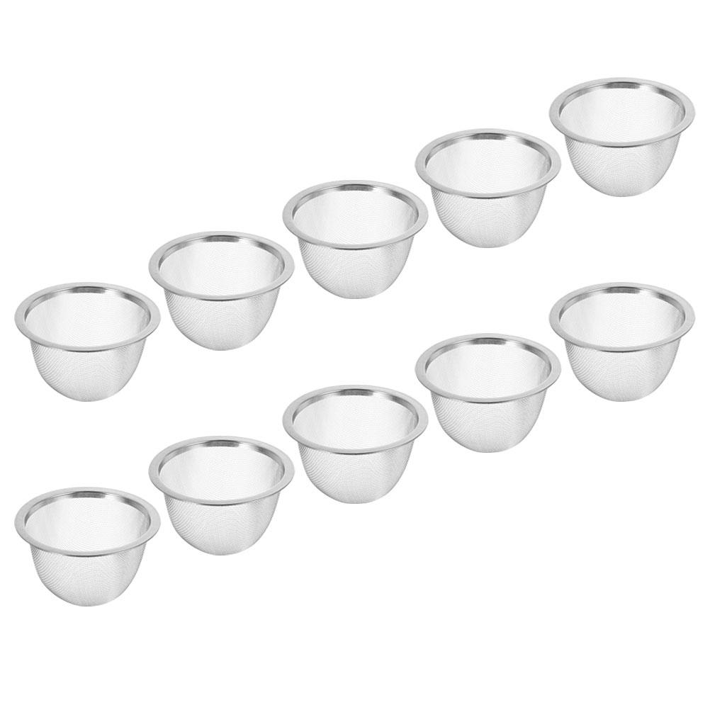10 Pcs Tea Infuser Filter Cup Strainer Loose Screen Strainers for Coffee Mesh Teapot Insert Make