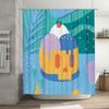 Spooky Skull Shower Curtain Gothic Halloween Decor Dark Art Tapestry Bathroom Set Vintage Horror Home Decoration Unique Gift