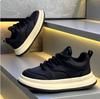 New Shoes In Autumn, Simple Solid Color Leather Heightening Platform Sports and Leisure Shoes