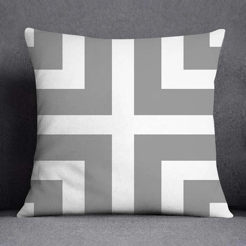 Gray Pillowcase Office Living Room Home Pillowcase Car Ornaments