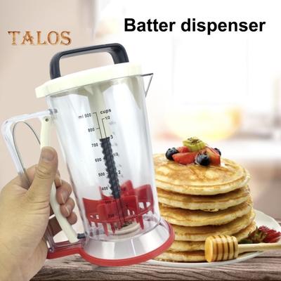900-ml-Teigspender mit Messetikett, Pfannkuchenteigspender, Cupcake-Waffel-Muffin-Mischung, Krepp- und Kuchenteig-Trenner
