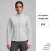 Women's Lightweight Duck Down Jacket - Winter Slim Fit, Short Yoga Running, Stand Collar, Warm Sport Outerwear