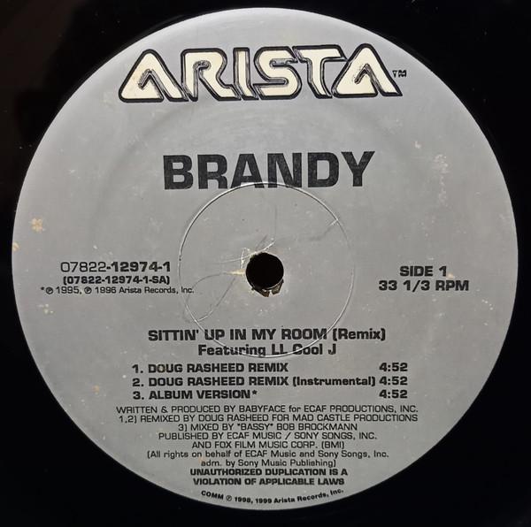 12inch Record BRANDY - Sittin' Up In My Room (Remix) 07822129741 Arista US Soul/Funk Used