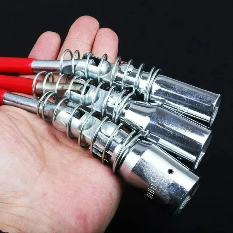 T-type Spark Plug Sleeve Disassembly Universal Joint 14/16/21mm 360 Degree Rotation Car Spark Plug Removal Socket Wrench Tool