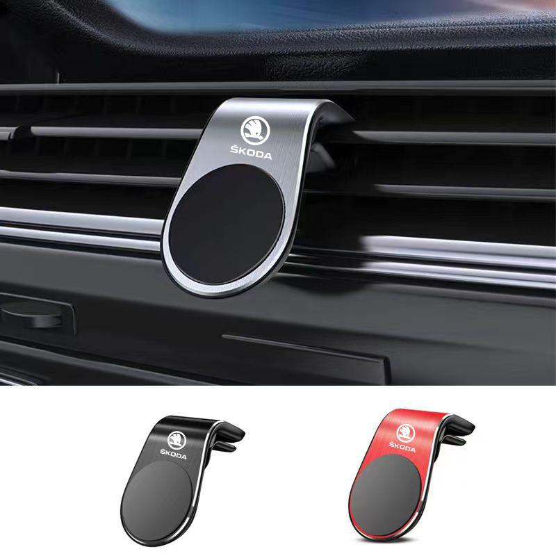 MIII6 Magnetic Car Phone Holder Phone Mount Cellphone GPS Support For Skoda Octavia 3 2 Superb 3 Kodiaq Fabia Kamiq Karoq Accessories