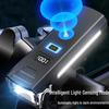 High-Brightness Induction Bike Headlight with TYPE-C Charging & Power Display for Night Riding