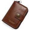 Men RFID Blocking Wallet Large Capacity Credit Card Holder Zipper Accordion Card Case Leather Card Organizer Coin Purse
