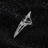 Metal Nail Ring Machinery Style Punk Metal Jewelry Daily Gothic Ring  Halloween