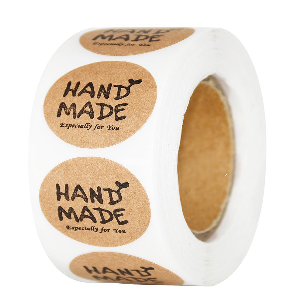 100-500Pcs High-Quality Vintage High-Quality Kraft High-Quality Paper High-Quality Handmade High-Quality With High-Quality Love High-Quality